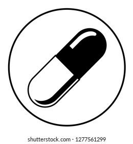 Pills icon vector illustrator design isolated on white background.