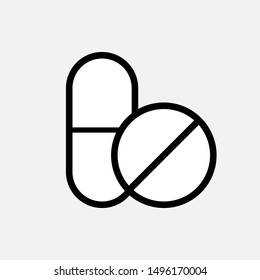 
Pills Icon - Vector, Sign and Symbol for Design, Presentation, Website or Apps Elements.