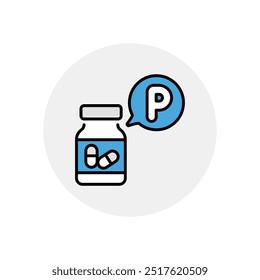 Pills icon vector stock illustration