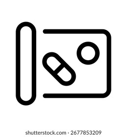 Pills Icon Vector Symbol Design Illustration