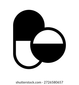 Ilustração de design de símbolo de vetor de ícone de pílulas
