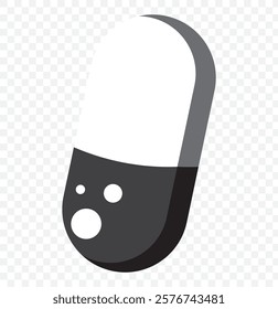 Pills icon vector for web and mobile app. capsule icon. Drug sign and symbol. Professionally drawn illustration of birth control pill icon with other pills on transparent background. eps 10.