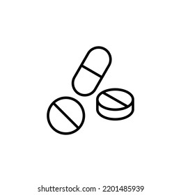 Pills icon for web and mobile app. capsule icon. Drug sign and symbol