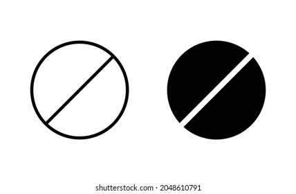 Pills icons set. capsule icon. Drug sign and symbol
