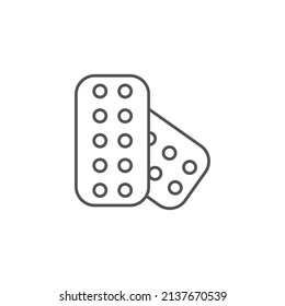 símbolo de iconos de píldoras elementos vectoriales para web infográfica