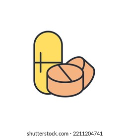 pills icons  symbol vector elements for infographic web