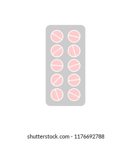 Pills isolated color icon, vector illustration design. Maternity collection.