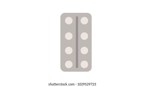 Pills isolated vector illustration