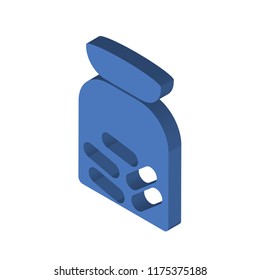 Pills isometric left top view 3D icon