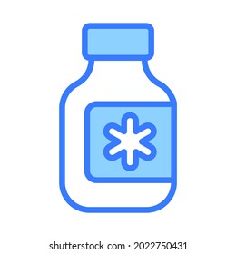 Pills Jar Healthcare Medical, vector graphic Illustration Icon.