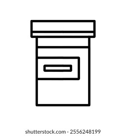 pills jar icon Flat symbol set outline