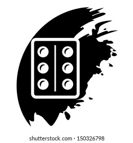 Pills, medication vector black icon