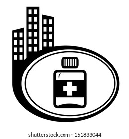 Pills, medication vector black icons