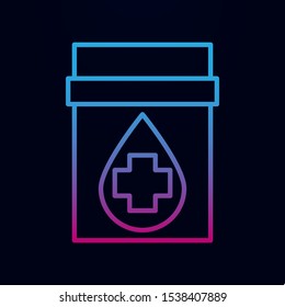 Pills nolan icon. Simple thin line, outline vector of blood donation icons for ui and ux, website or mobile application