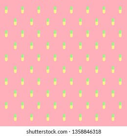 A lot of pills on pink  backgroun. vector