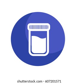 Pills pack on blue color