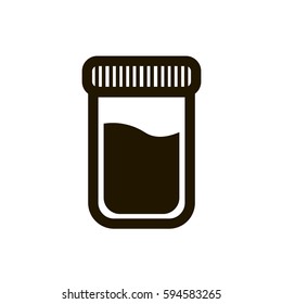 Pills pack on green background