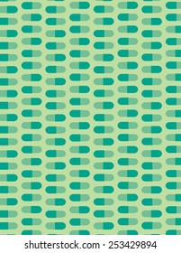 Pills pattern over green color background