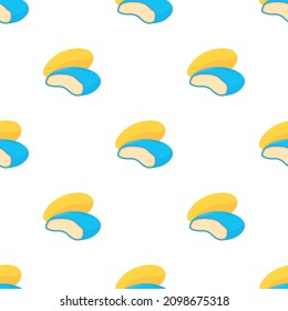 Pills pattern seamless background texture repeat wallpaper geometric vector