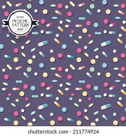 pills pattern - vector illustration
