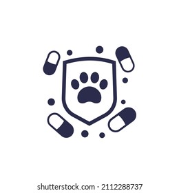 píldoras para mascotas, icono del medicamento antirretroviral