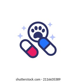 Pills For Pets, Medication Vector Icon