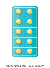 pills in push blister icon