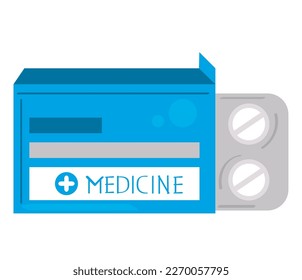 Pillen auf Push-Blistersymbol