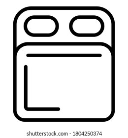 Pills self-care icon. Outline pills self-care vector icon for web design isolated on white background