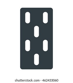 Pills Strip Vector Icon