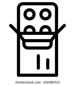 Pills Strip Vector Icon
