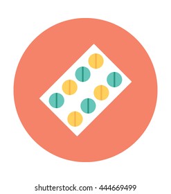 Pills Strip Vector Illustration