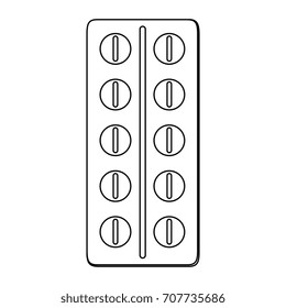 pills tablets isolated icon