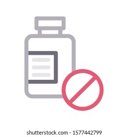 pills vector color line icon 