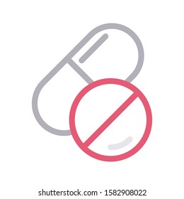 pills vector color line icon 