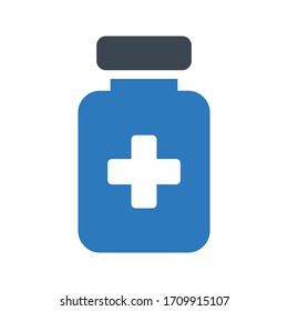 pills vector glyph color icon 