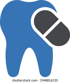 pills vector glyph colour icon