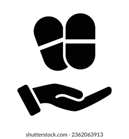 Pills Vector Glyph Icon For Personal And Commercial Use.
