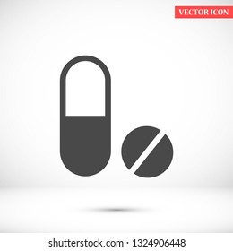 pills vector icon 10 eps