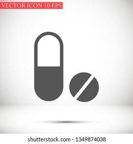 pills vector icon 10 eps