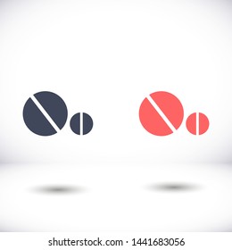pills vector icon 10 eps , Lorem ipsum Flat design