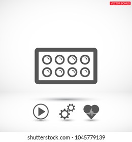Pills  vector icon 