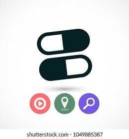 Pills  vector icon
