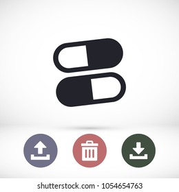 Pills  vector icon