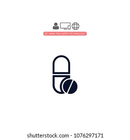 Pills  vector icon
