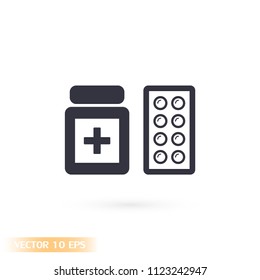 Pills  vector icon 