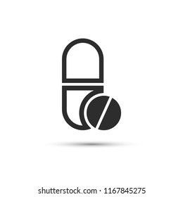 Pills  vector icon