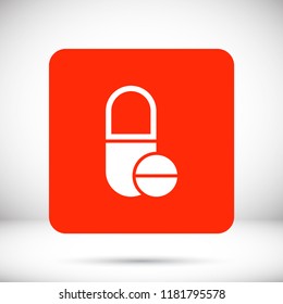 Pills  vector icon