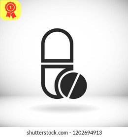 Pills  vector icon