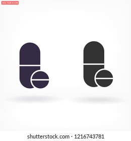 Pills  vector icon